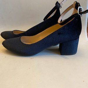 Unisa Black Velvet Heels
